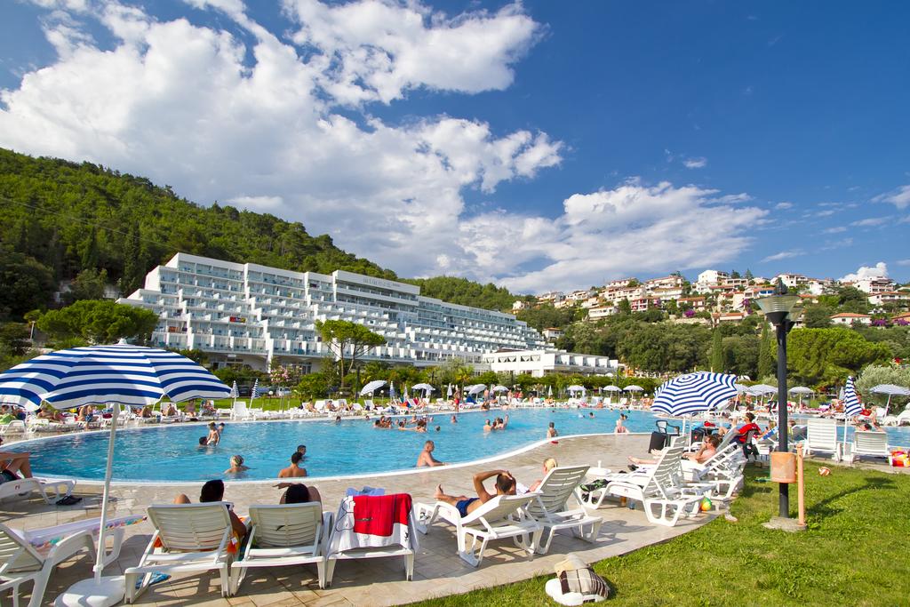 Mimosa Lido Palace Hotel in Rabac in Istria in Croatia